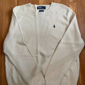 Ralph Lauren Polo Cream Cable Knit Sweater